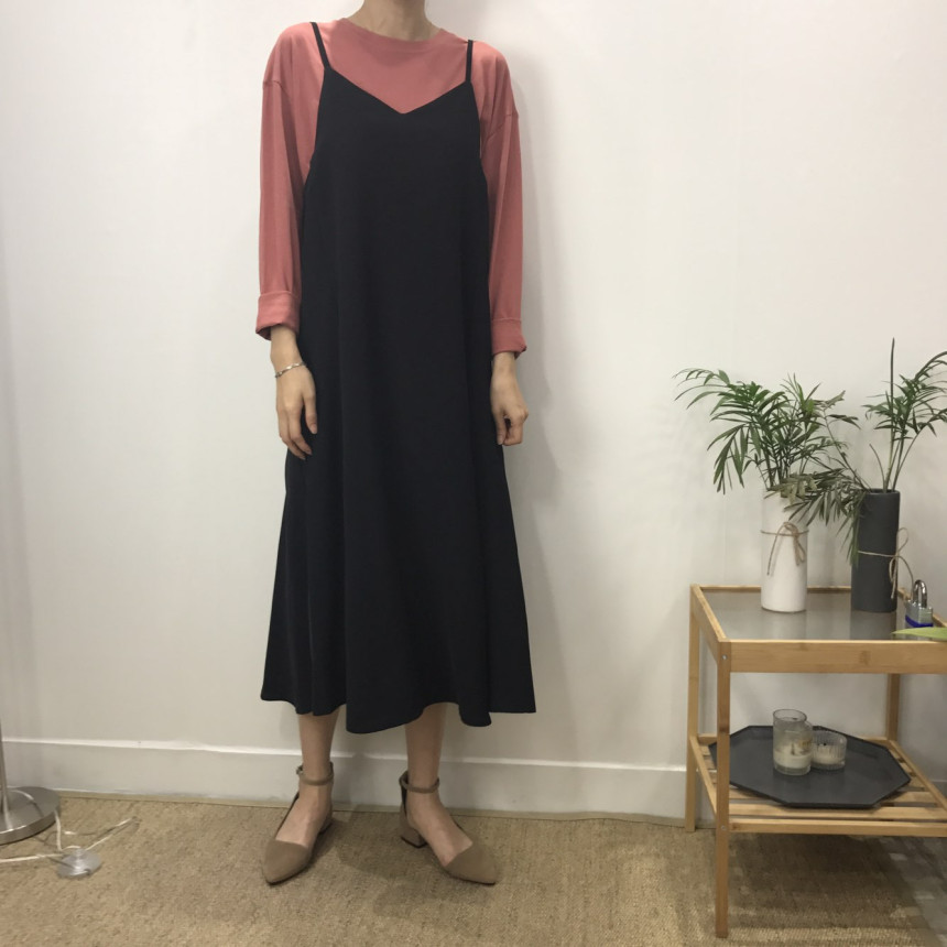 Women in their 30s Bustier Long Dress Autumn Coord