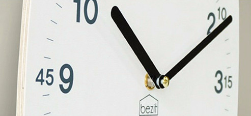 Beckett companion dog Pomeranian silent wall clock