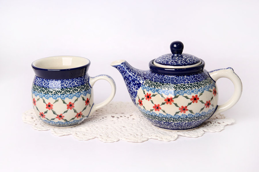 Polish Bowl AT Minitipot 400ml Teatime Tee Set Tea