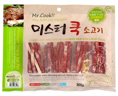 Mr. Cook Beef slice 300g Puppy snack Recommended p