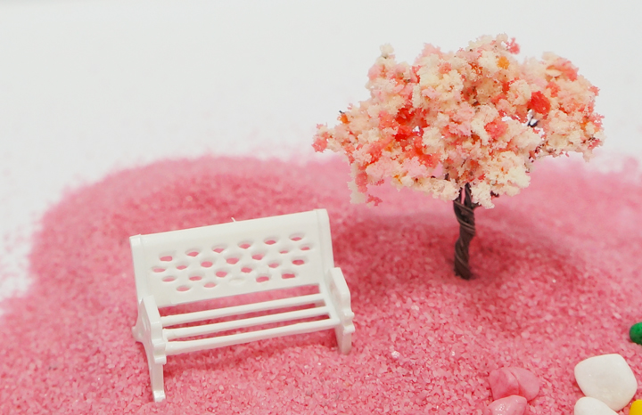 Cherry tree model artificial gel candle making mat