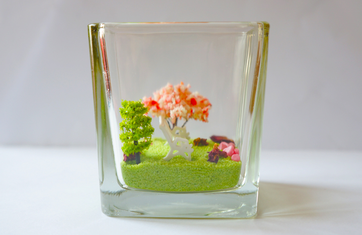 Cherry tree model artificial gel candle making mat