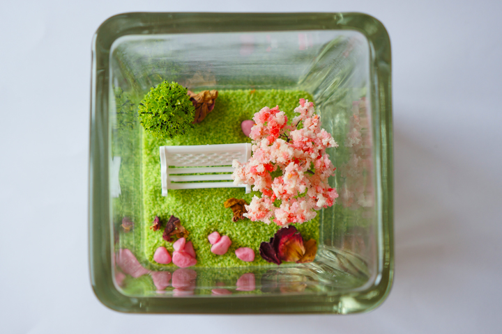 Cherry tree model artificial gel candle making mat