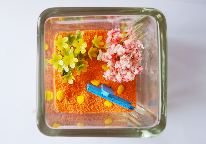 Cherry tree model artificial gel candle making mat