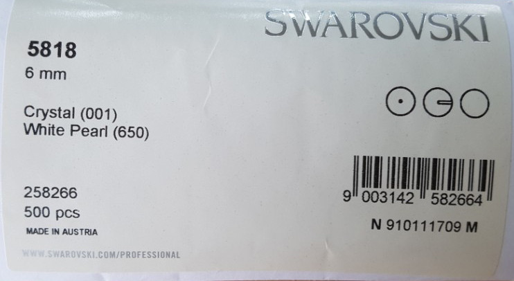 NO.72 Swarovski Pearl Two Rings Long Drop Earrings