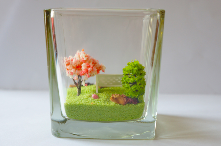 Cherry tree model artificial gel candle making mat