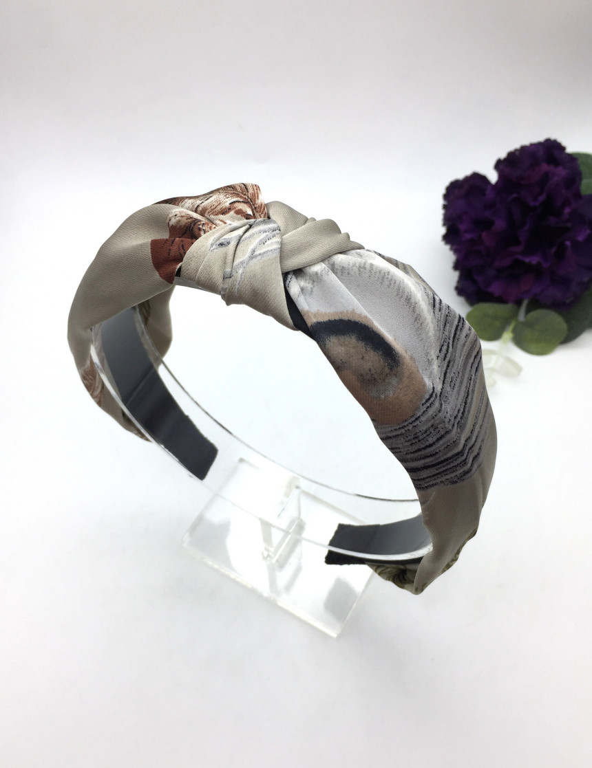 New Silky Leaf Knot Hair Bands Natural Fashion Cas