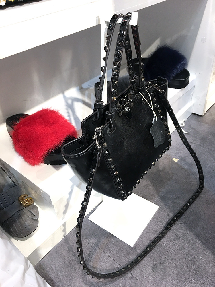 New Yupi style top grade black cowhide vintage roc