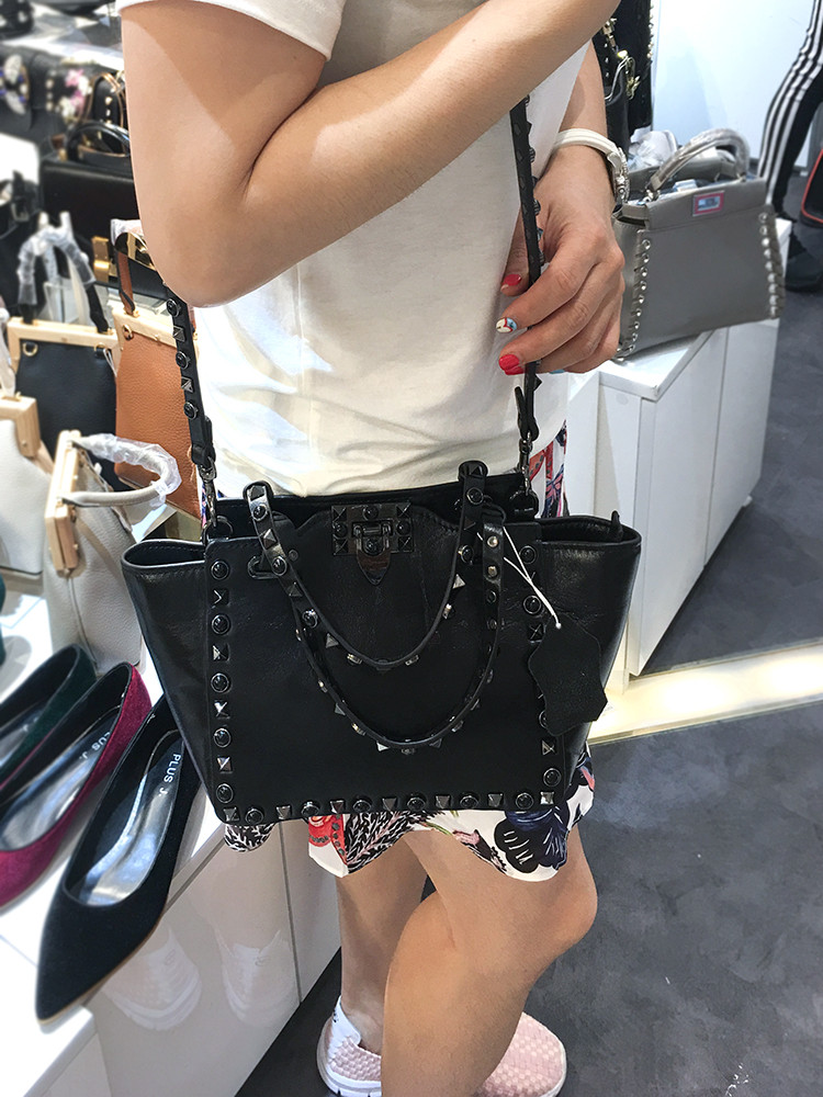 New Yupi style top grade black cowhide vintage roc