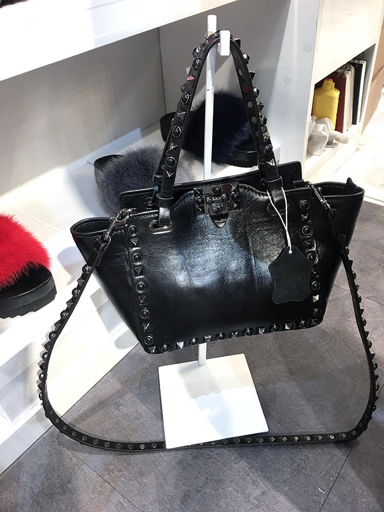 New Yupi style top grade black cowhide vintage roc