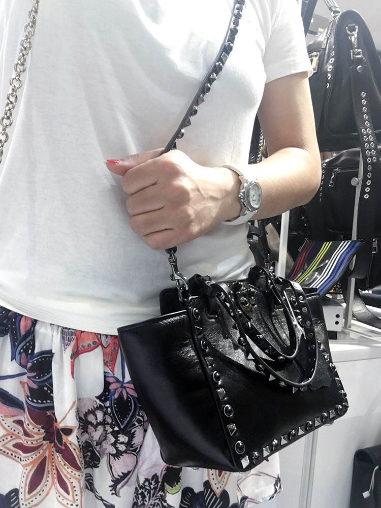 New Yupi style top grade black cowhide vintage roc