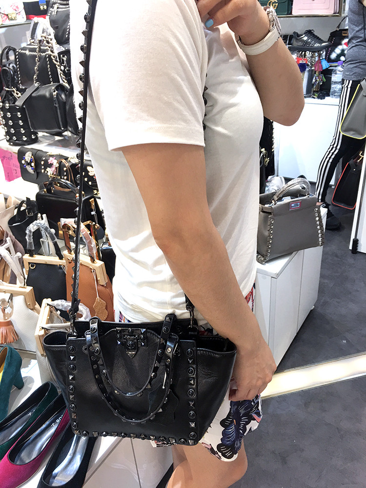 New Yupi style top grade black cowhide vintage roc