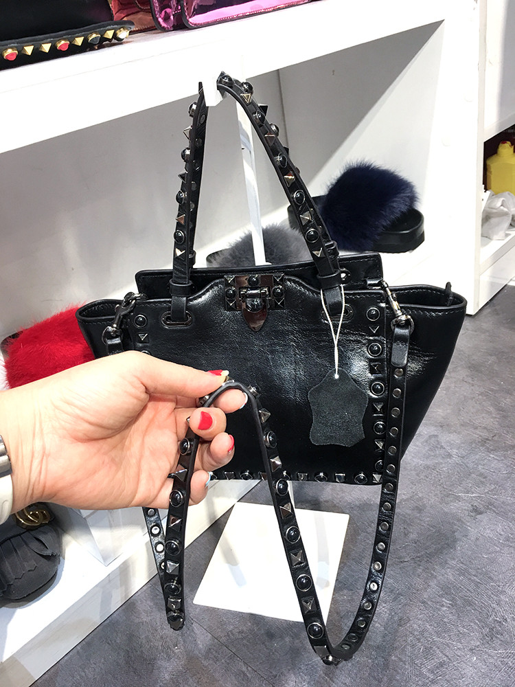 New Yupi style top grade black cowhide vintage roc