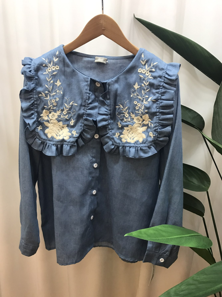 NEW FASHION LADY GIRL Blouse Kids Embroidery Blous