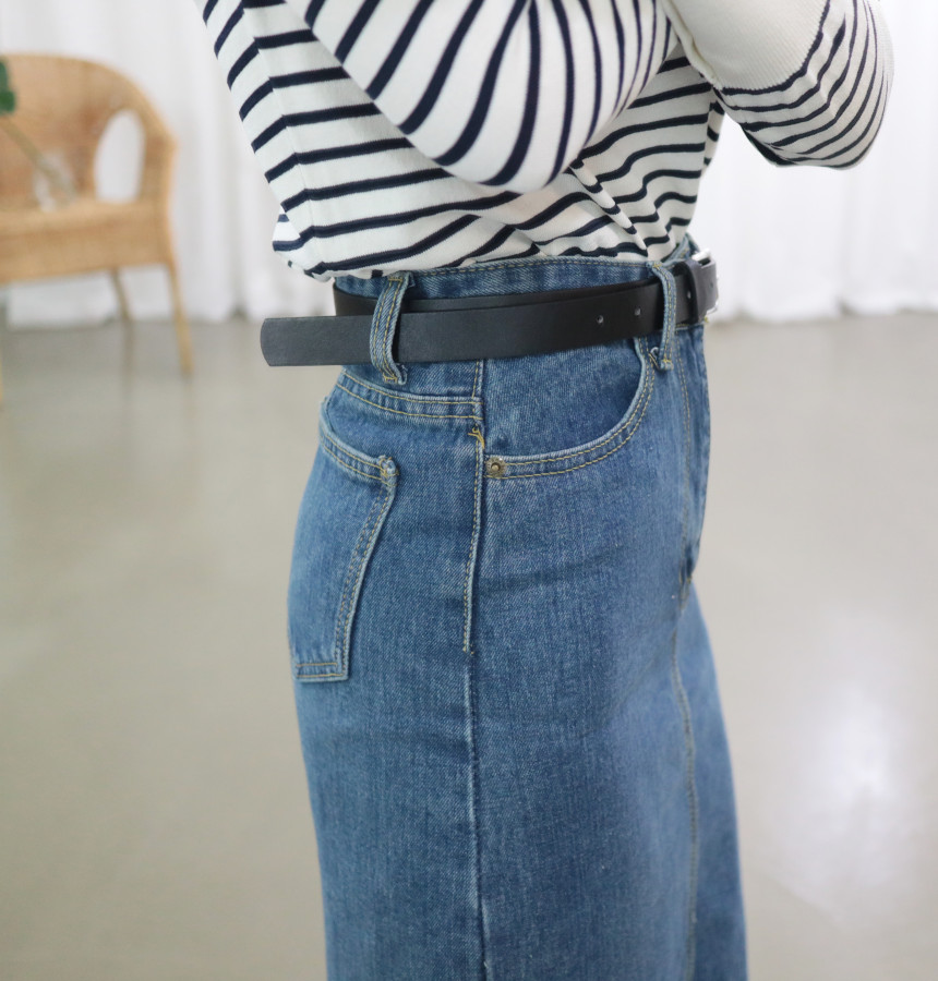 Denim Skirt Belt
