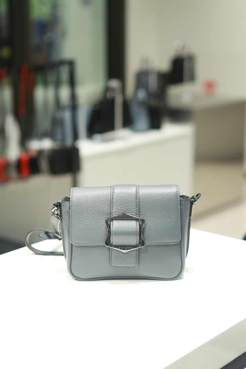 New Oyani Jerome mini flap cross back Dusty Gray O