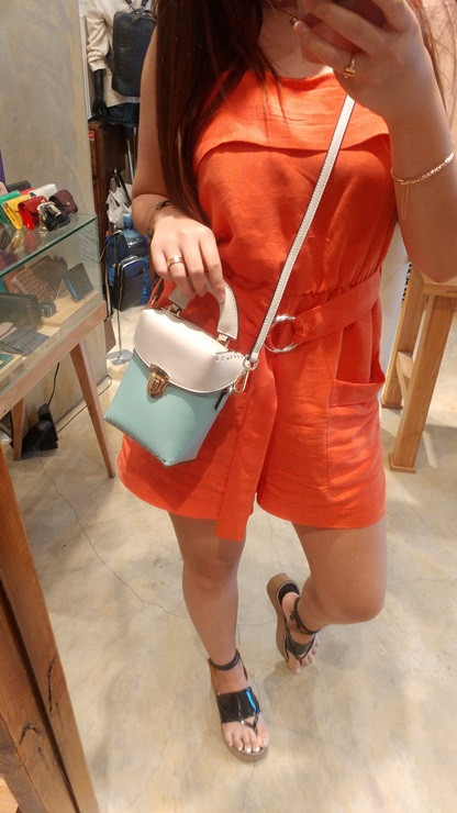 New Natural Cowhide - Mini Chong Cross Bag 5 color