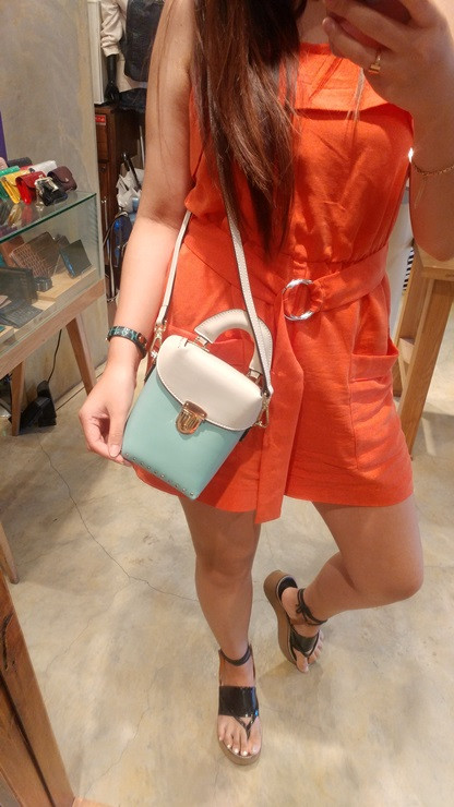 New Natural Cowhide - Mini Chong Cross Bag 5 color