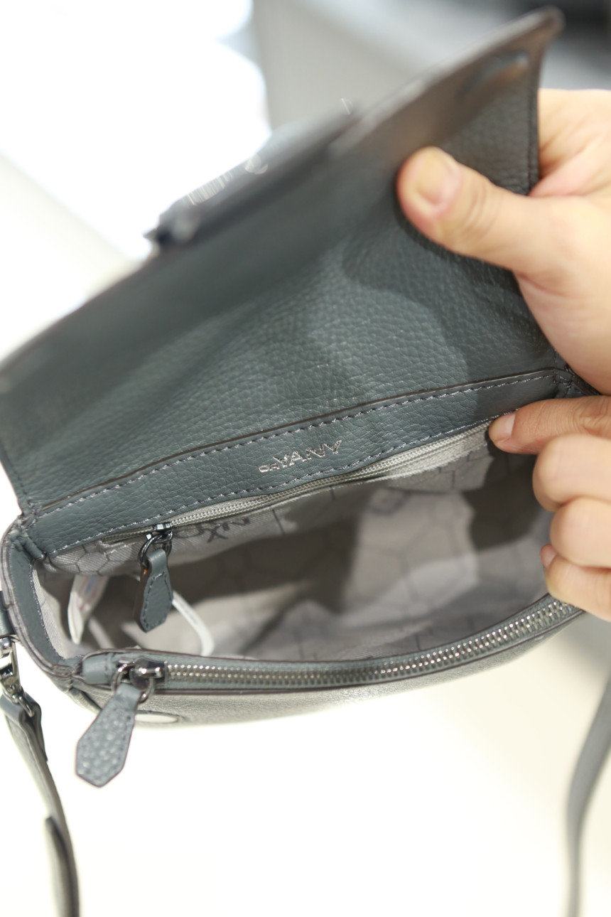 New Oyani Jerome mini flap cross back Dusty Gray O