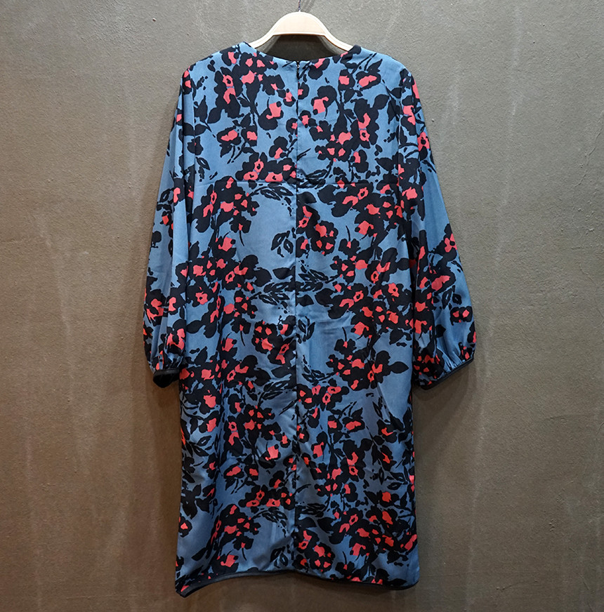 New Women Dress Refresh Flower Dress Pattern Silk 