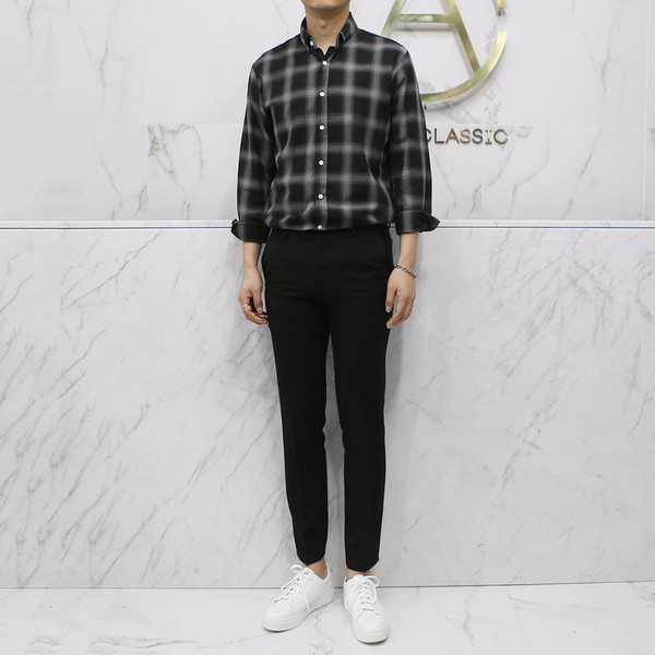 New Men's Pants Black Slacks Man Suit Pants Bla