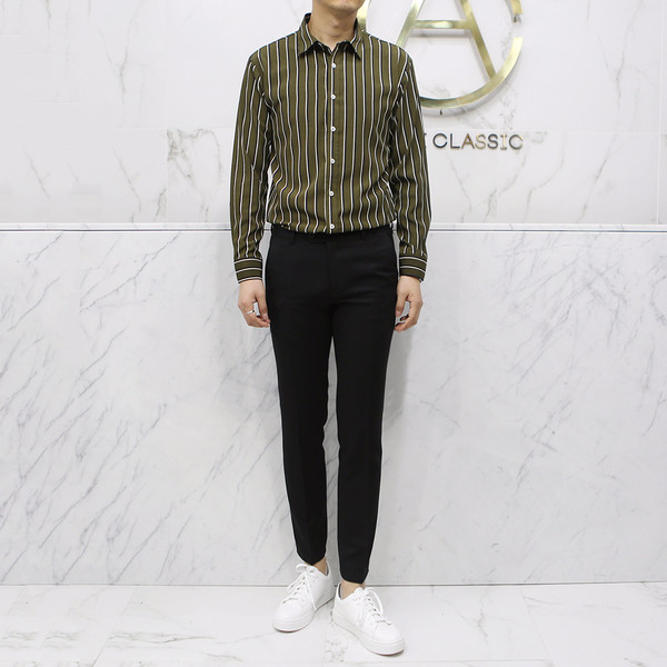 New Men's Pants Black Slacks Man Suit Pants Bla