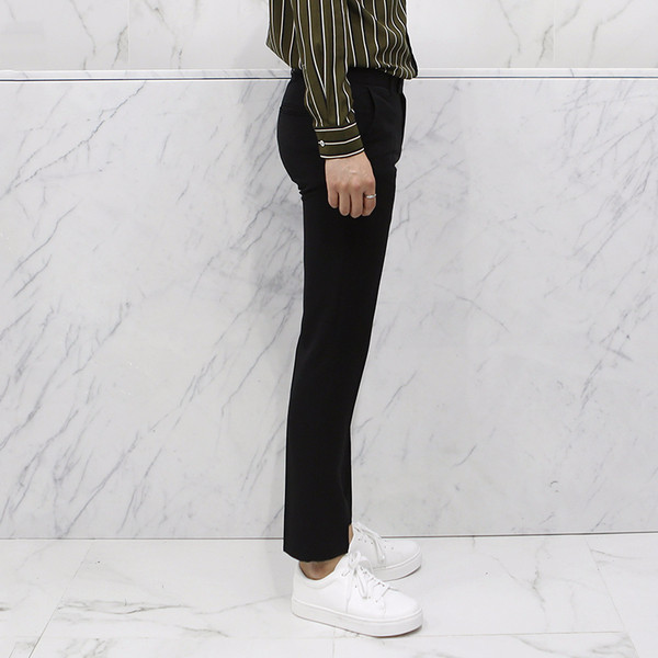 New Men's Pants Black Slacks Man Suit Pants Bla