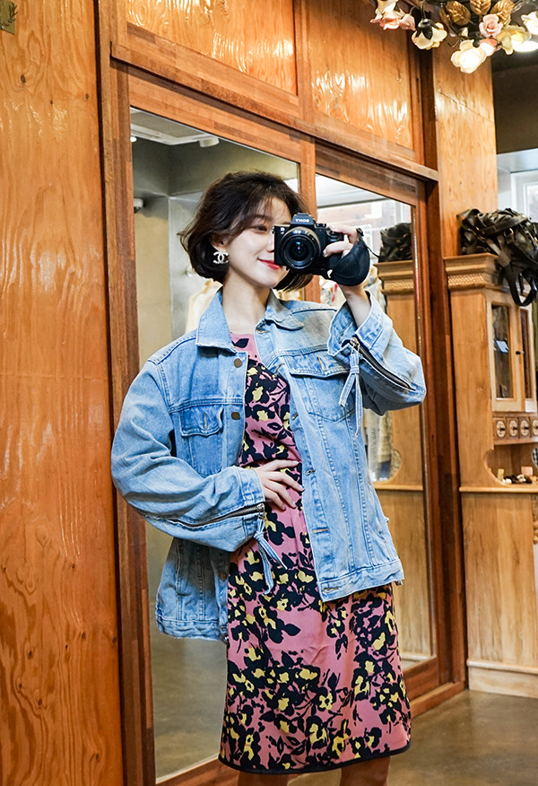 New Women Dress Refresh Flower Dress Pattern Silk 