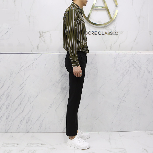 New Men's Pants Black Slacks Man Suit Pants Bla