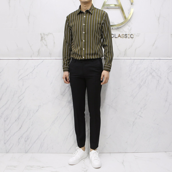 New Men's Pants Black Slacks Man Suit Pants Bla