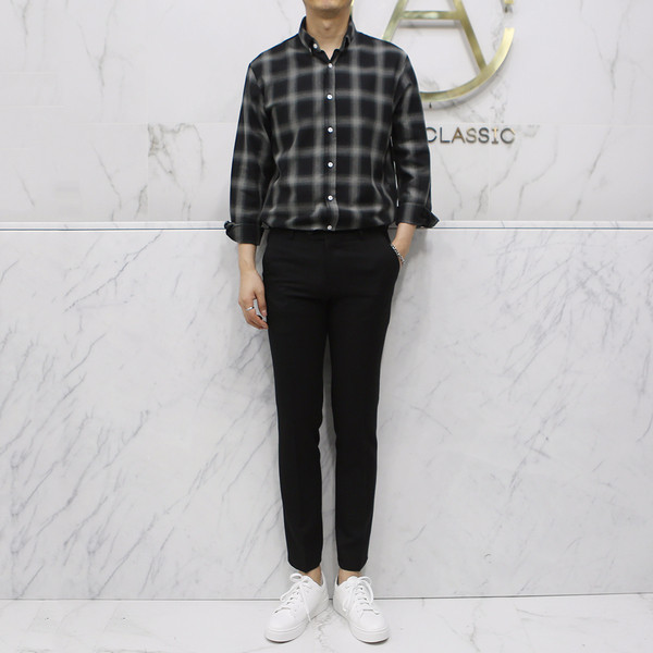 New Men's Pants Black Slacks Man Suit Pants Bla