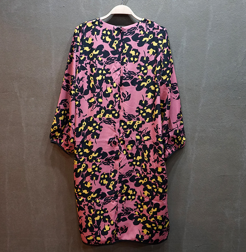 New Women Dress Refresh Flower Dress Pattern Silk 