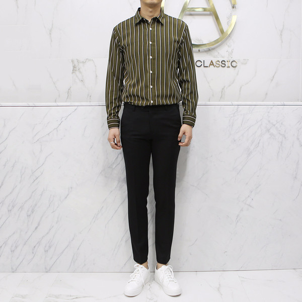 New Men's Pants Black Slacks Man Suit Pants Bla