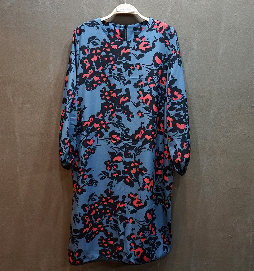 New Women Dress Refresh Flower Dress Pattern Silk 