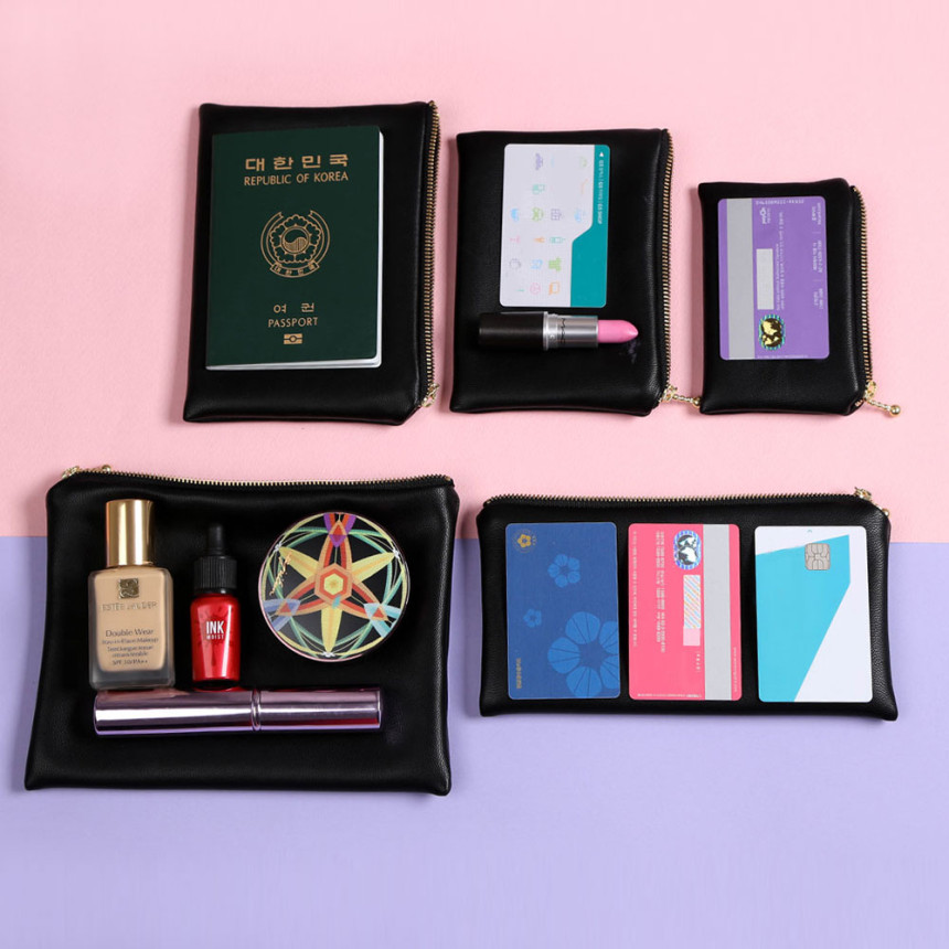 New Plain D Real Black Pouch Collection Lipstick C