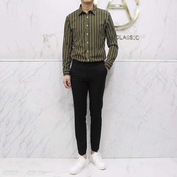 New Men's Pants Black Slacks Man Suit Pants Bla