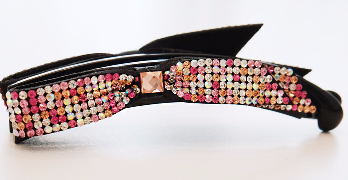 New Scrub Ribbon Swarovski Cubic Banana Pin 5color