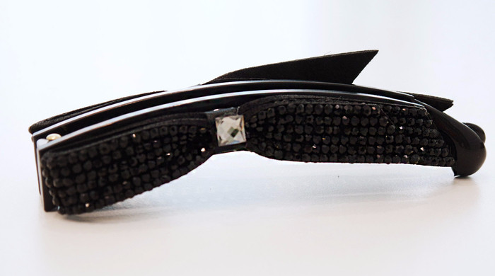 New Scrub Ribbon Swarovski Cubic Banana Pin 5color