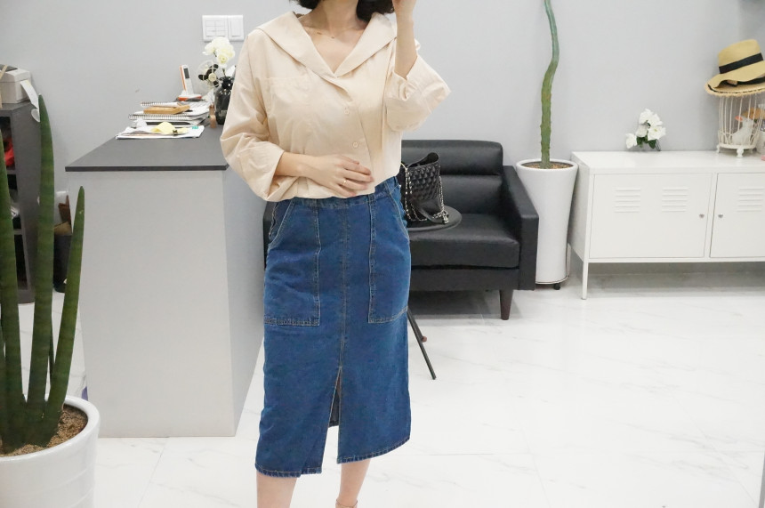 Denim Skirt Chinchilla Sweetheart Blue Cheetah Den