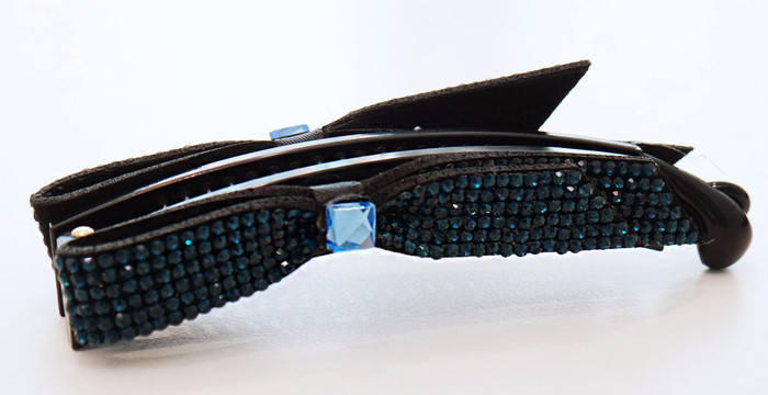 New Scrub Ribbon Swarovski Cubic Banana Pin 5color