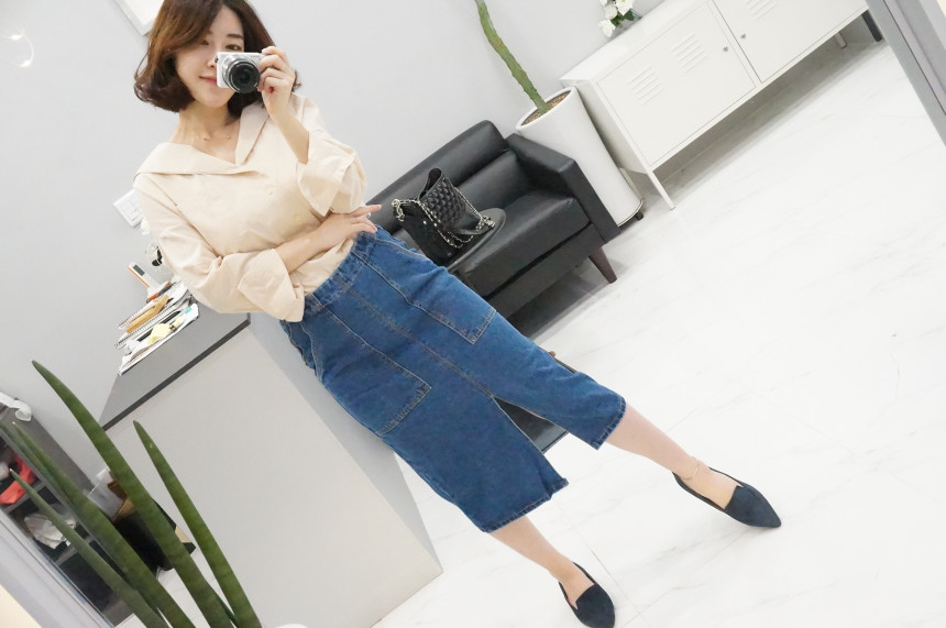 Denim Skirt Chinchilla Sweetheart Blue Cheetah Den