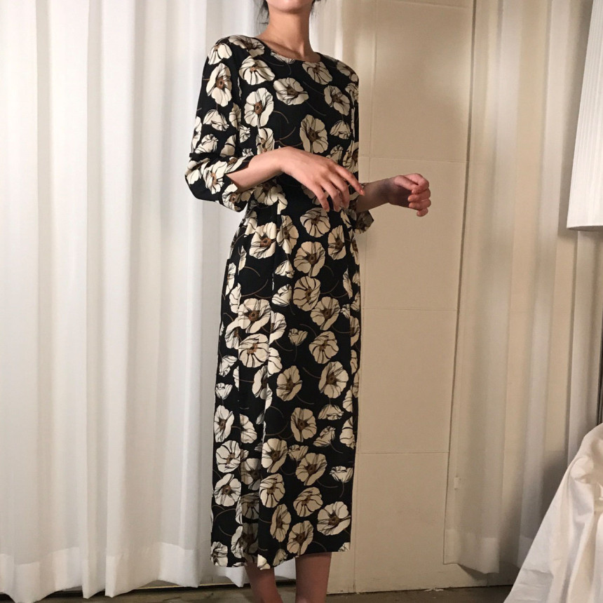 New Women Dress Paradise Flower Long One Piece Bea