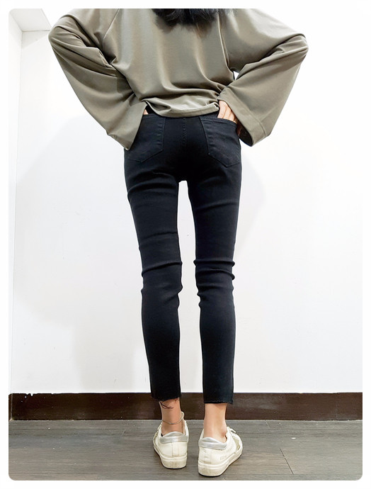 Women Jeans Pants May May Cut short skirt black sk