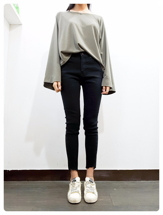 Women Jeans Pants May May Cut short skirt black sk