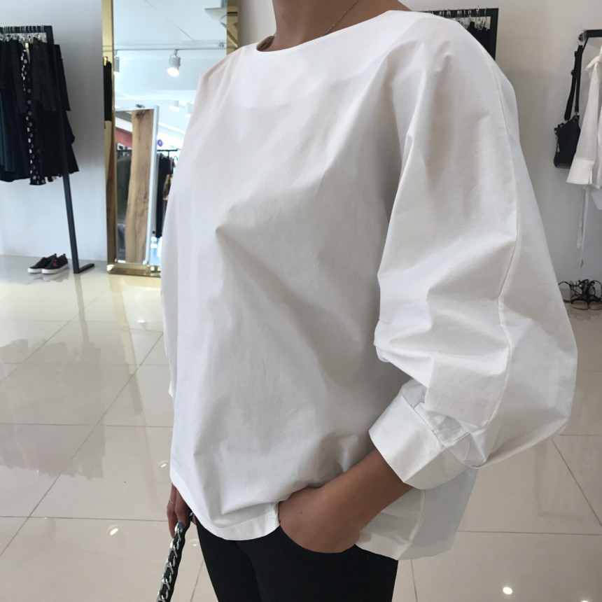 NEW FASHION LADY GIRL Blouse Balloon Shirt Classic