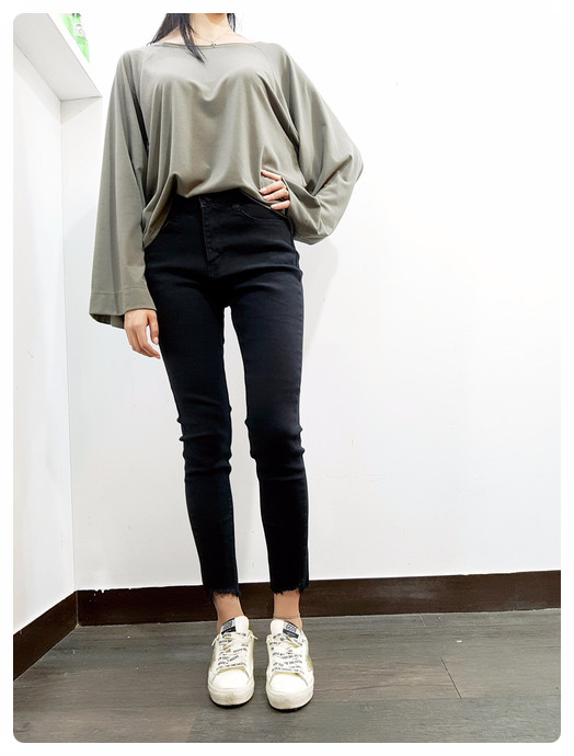 Women Jeans Pants May May Cut short skirt black sk