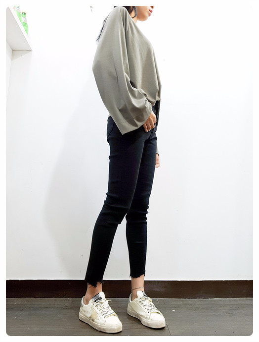 Women Jeans Pants May May Cut short skirt black sk