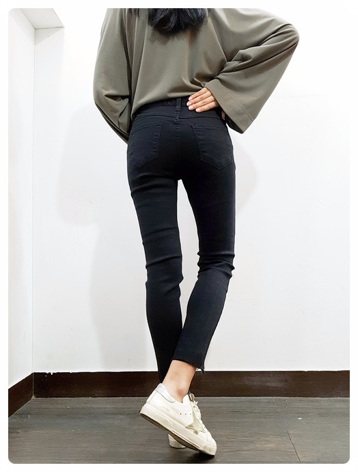 Women Jeans Pants May May Cut short skirt black sk