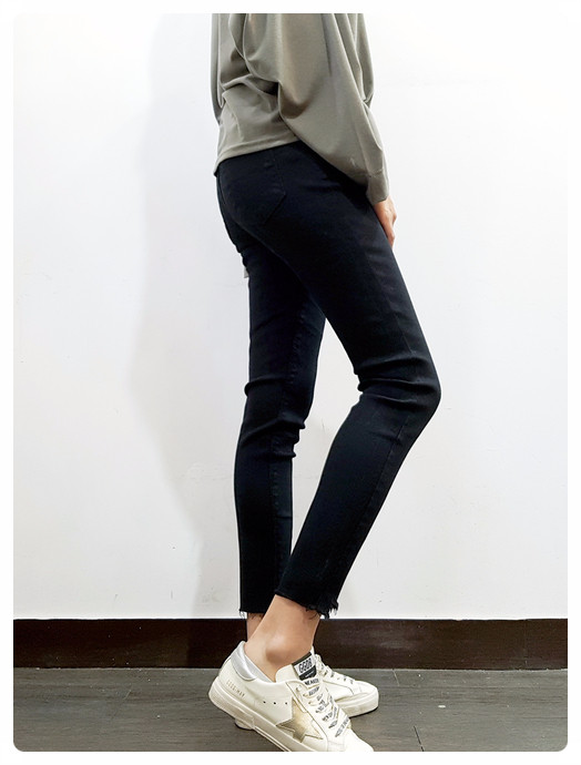 Women Jeans Pants May May Cut short skirt black sk