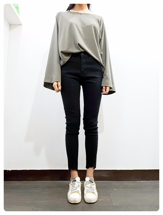 Women Jeans Pants May May Cut short skirt black sk